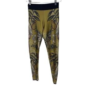 Ultracor Yellow Botanical Print Leggings